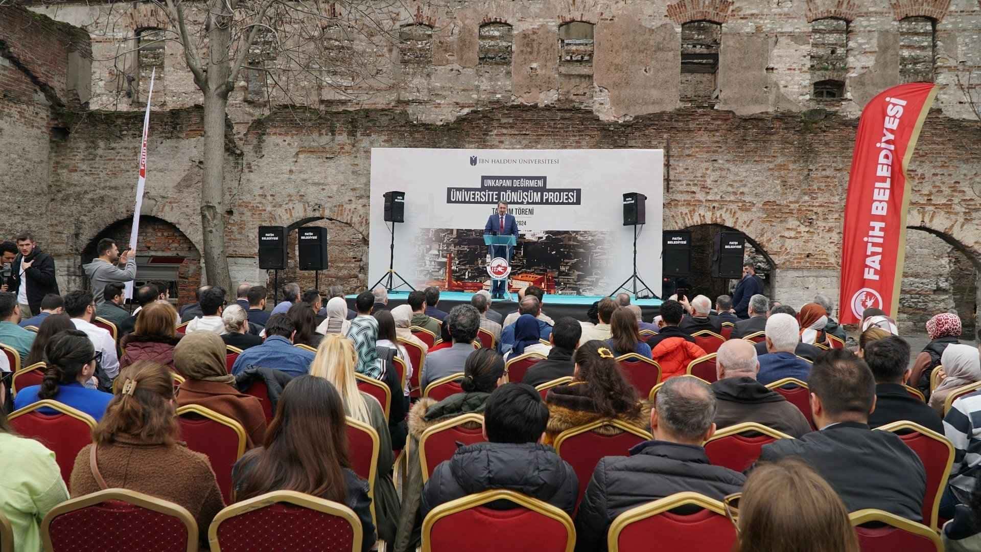 Tarihi Unkapanı Değirmeni, Üniversitemizin Süleymaniye Yerleşkesi Olarak İhya Edilecek
